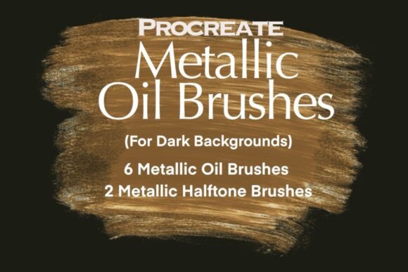 Download Metallic Oil Brushes for Procreate - Brush Collection