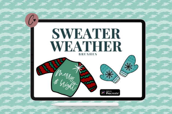 Download Sweater Weather Brushes for Procreate - Brush Collection