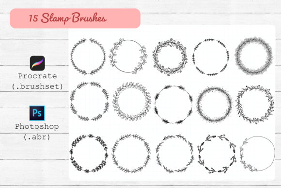 Download Procreate and Photoshop Stamp Brushes. - Brush Collection