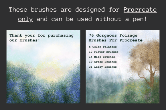 Download Watercolor Foliage Procreate Brushes - Brush Collection