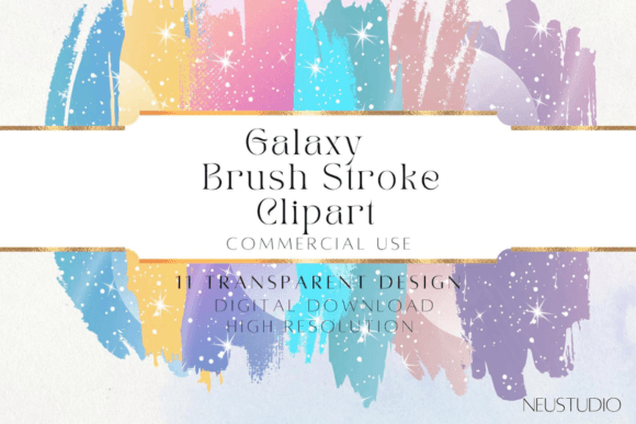 Download Galaxy Brush Strokes Clipart - Brush Collection