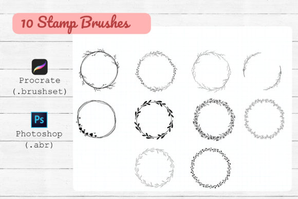 Download Procreate and Photoshop Stamp Brushes - Brush Collection