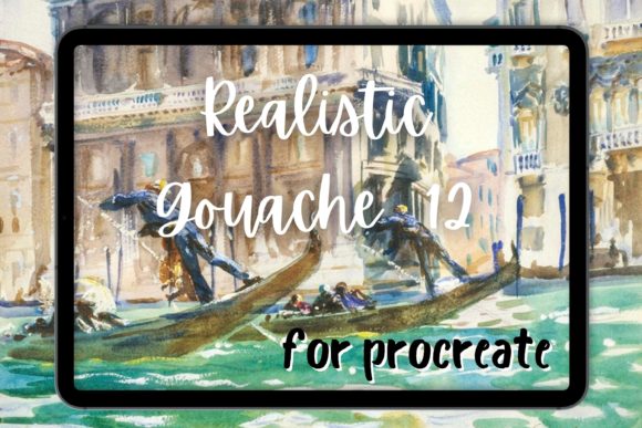 Download Procreate Gouache Brush 12 Opaque Wet on - Premium Resources