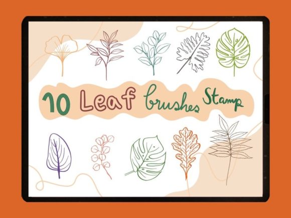 Download Leaf Procreate Brushes Stamp - Brush Collection