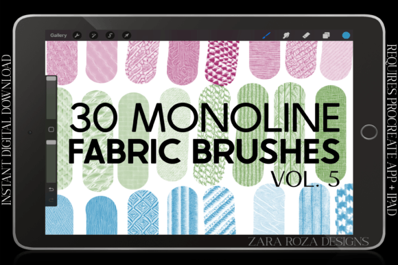Download Procreate Fabric Texture Brushes Vol. 5 - Brush Collection