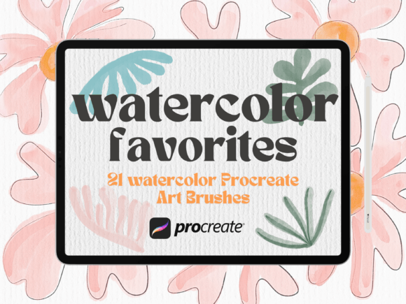 Download Watercolor Favorites Procreate Brushes - Brush Collection