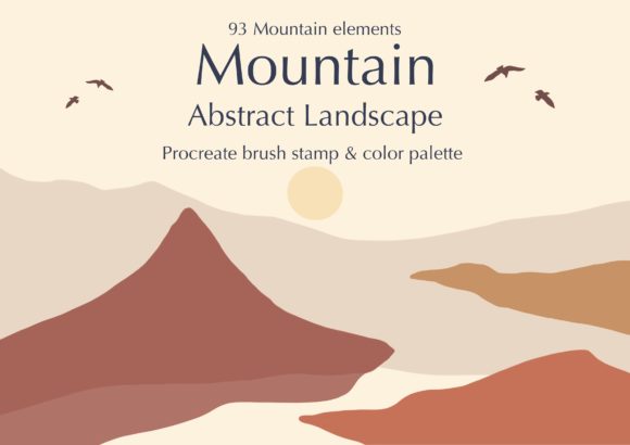 Download Procreate Stamps Brushes Mountain - Brush Collection