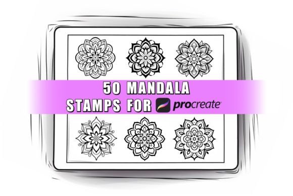 Download 50 Mandala Procreate Stamps Brushes - Brush Collection