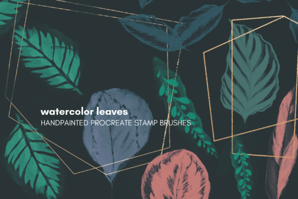 Download ProCreate Watercolor Leaves Brushes - Brush Collection