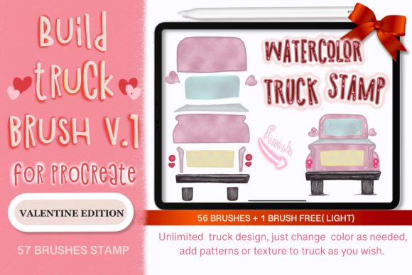 Download WATERCOLOR TRUCK STAMP BRUSH PROCREATE - Brush Collection