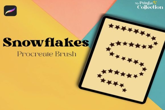 Download Snowflakes Single Procreate Brush - Brush Collection