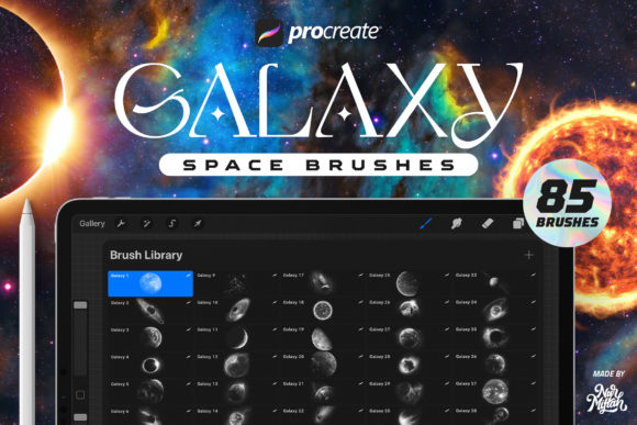 Download Procreate Galaxy Brushes Bundle - Brush Collection