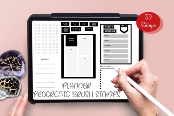 Download Digital Planner Brush Stamps - Brush Collection