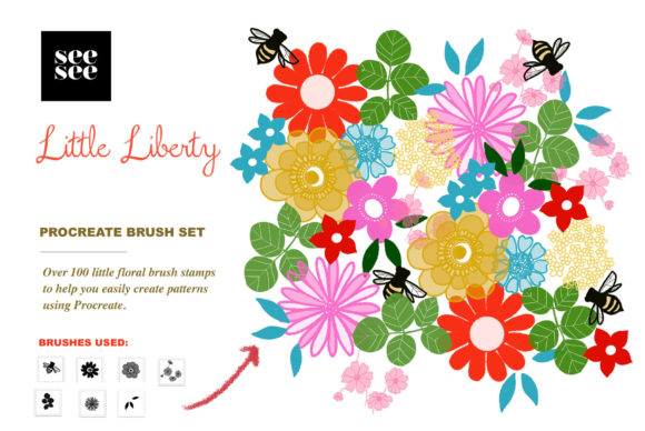 Download Little Liberty Procreate Brush Set - Brush Collection