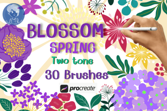 Download Blossom Spring Brush Stamp Procreate - Brush Collection