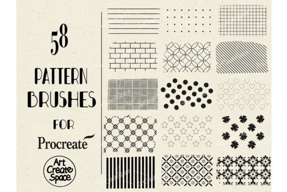 Download Procreate Pattern Brushes First Set - Brush Collection