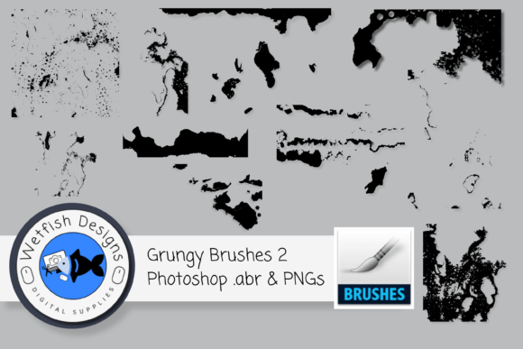 Download 12 High Resolution Dirty Grunge Brushes - Brush Collection