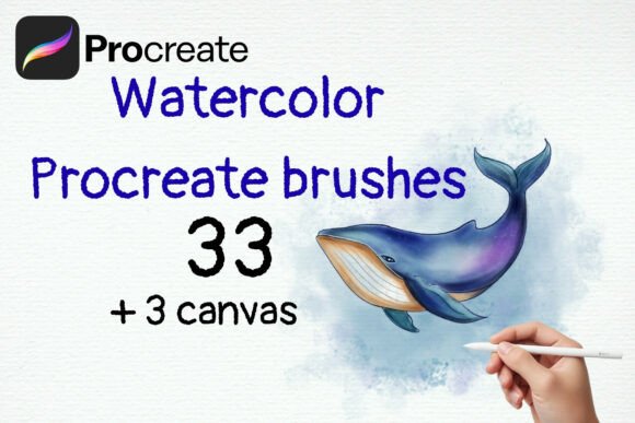 Download Watercolor Procreate Brushes 33 + Canvas - Brush Collection