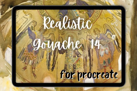 Download Procreate Gouache Brush 14 Smooth Blende - Brush Collection
